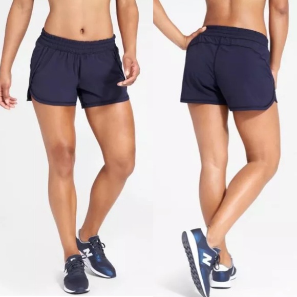 Athleta Pants - Athleta • Navy Blue Racer Run Short M